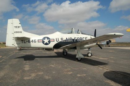 North American T-28A Trojan N70743/49-1646/TL-646 USAF, CAF – American Airpower Heritage Museum Midland, Texas