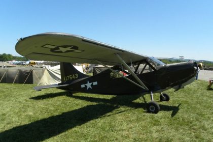 Stinson L-5C Sentinel N3706C/44-17543 USAAF, Mid Atlantic Air Museum Air Show 2013