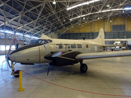 de Havilland D.H.104 Dove 1 F-12 Fuerza Aerea Argentina, Museo Nacional de Aeronáutica Moron, Argentina