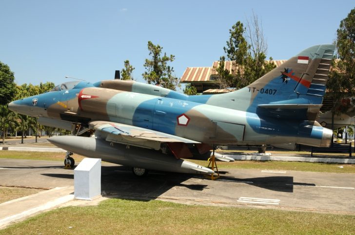 Douglas A-4E Skyhawk TT-0407 Indonesian Air Force, Museum TNI AU Dirgantara Mandala Yogyakarta Indonesia