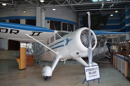 Stinson V77 Reliant NC731M, Museo Aeronáutico y del Espacio Quito, Ecuador