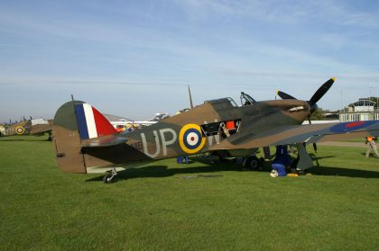 Hawker Hurricane Mk.1 G-HUPW/R4118/UP-W No. 605 (County of Warwick) Sqn RAF, Imperial War Museum – IWM Duxford