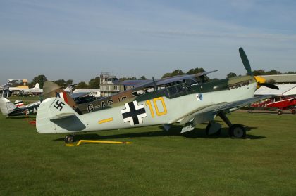 Hispano HA-112 MIL (Buchon) (G-AWHK) ‘Yellow 10’ Luftwaffe, Aircraft Restoration Company, Imperial War Museum – IWM Duxford