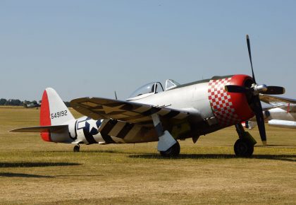 Republic P-47D Thunderbolt (G-THUN) 45-49192/F4-J 48th FG 492nd FS USAAF, Fighter Aviation Engineering LTD, Imperial War Museum – IWM Duxford