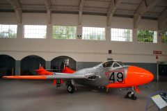 de Havilland DH.115 Vampire T.11 WZ590/49 RAF, Imperial War Museum – IWM Duxford