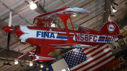 Pitts S-2B Special N56FC Fina, Frontiers of Flight Museum at Love Field Airport, Dallas, TX, USA