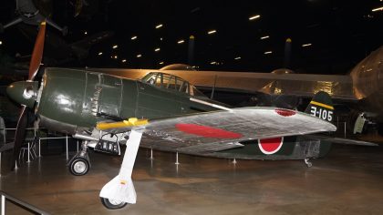 Kawanishi N1K2-Ja Shiden Kai 5312/3-105 Japanese Air Force, National Museum of the US Air Force, Wright-Patterson Air Force Base, Ohio