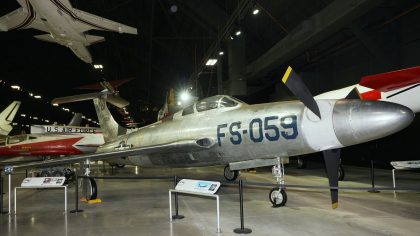 Republic XF-84H Thunderscreech 51-15079 USAF, National Museum of the US Air Force, Wright-Patterson Air Force Base, Ohio