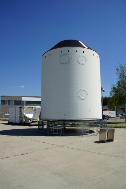 Ariane 5 - SPELTRA satelite launch structure, Dornier Museum Friedrichshafen, Germany