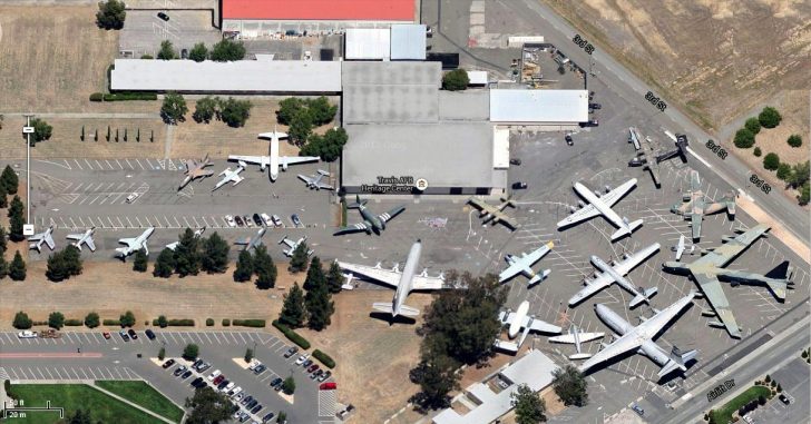 Travis Air Force Base Aviation Museum - aerial view