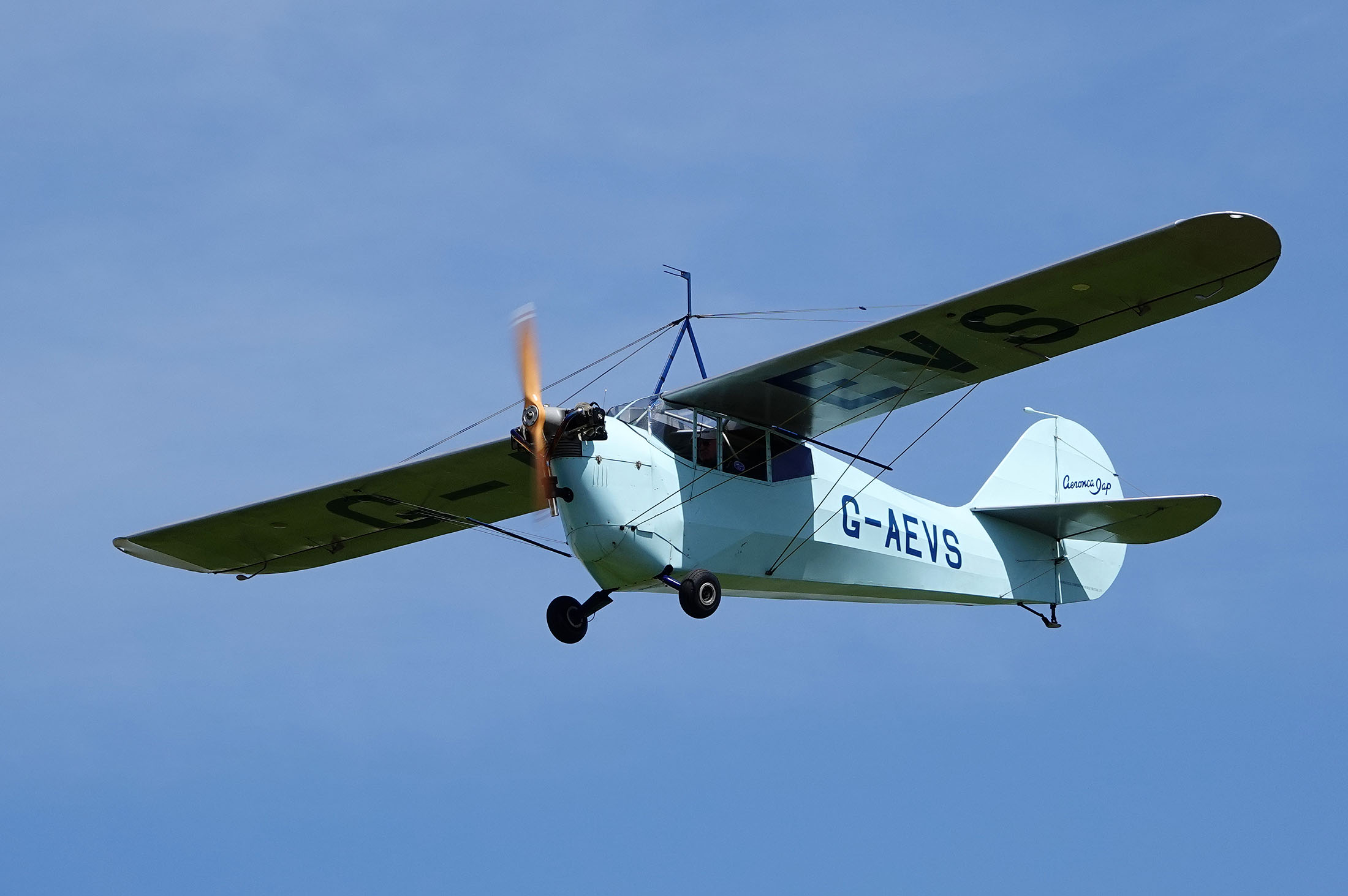 Aeronca 100COM G-AEVS, The Real Aeroplane Company, Breighton Airport, Selby