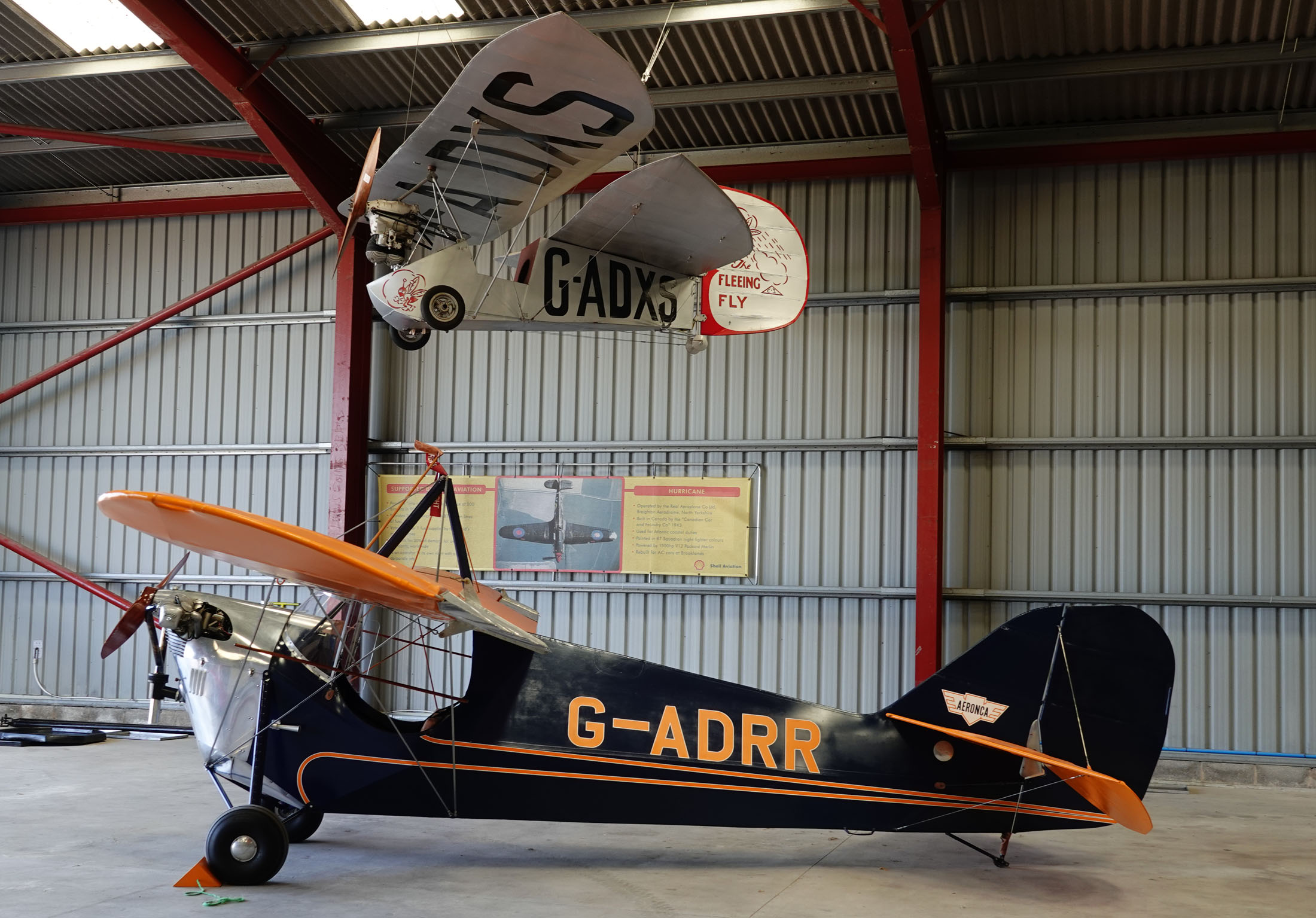 Aeronca C-3 Collegian G-ADRR, The Real Aeroplane Company, Breighton Airport, Selby