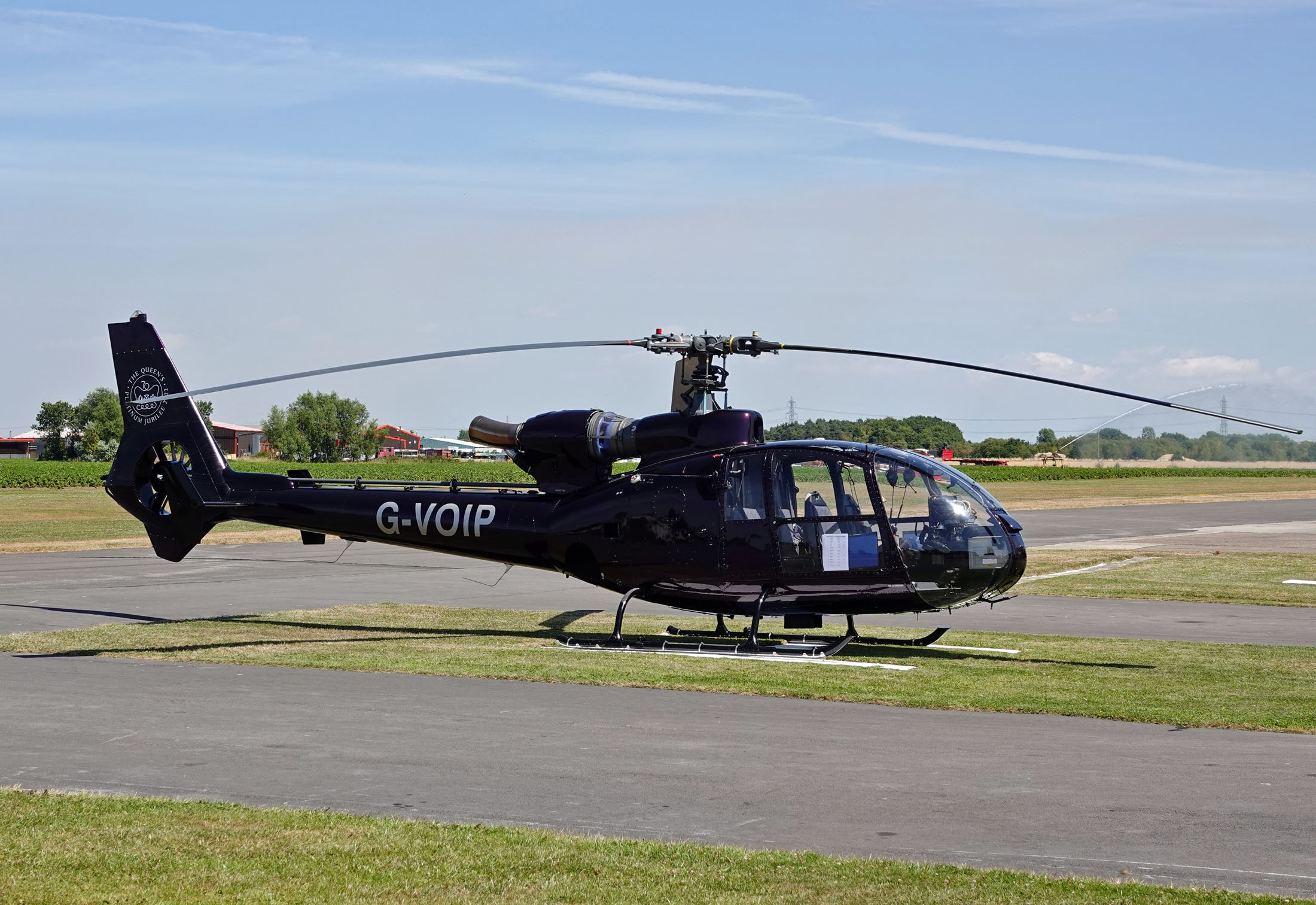 Aerospatiale (Westland) SA-341D Gazelle HT.3 G-VOIP, The Real Aeroplane Company, Breighton Airport, Selby