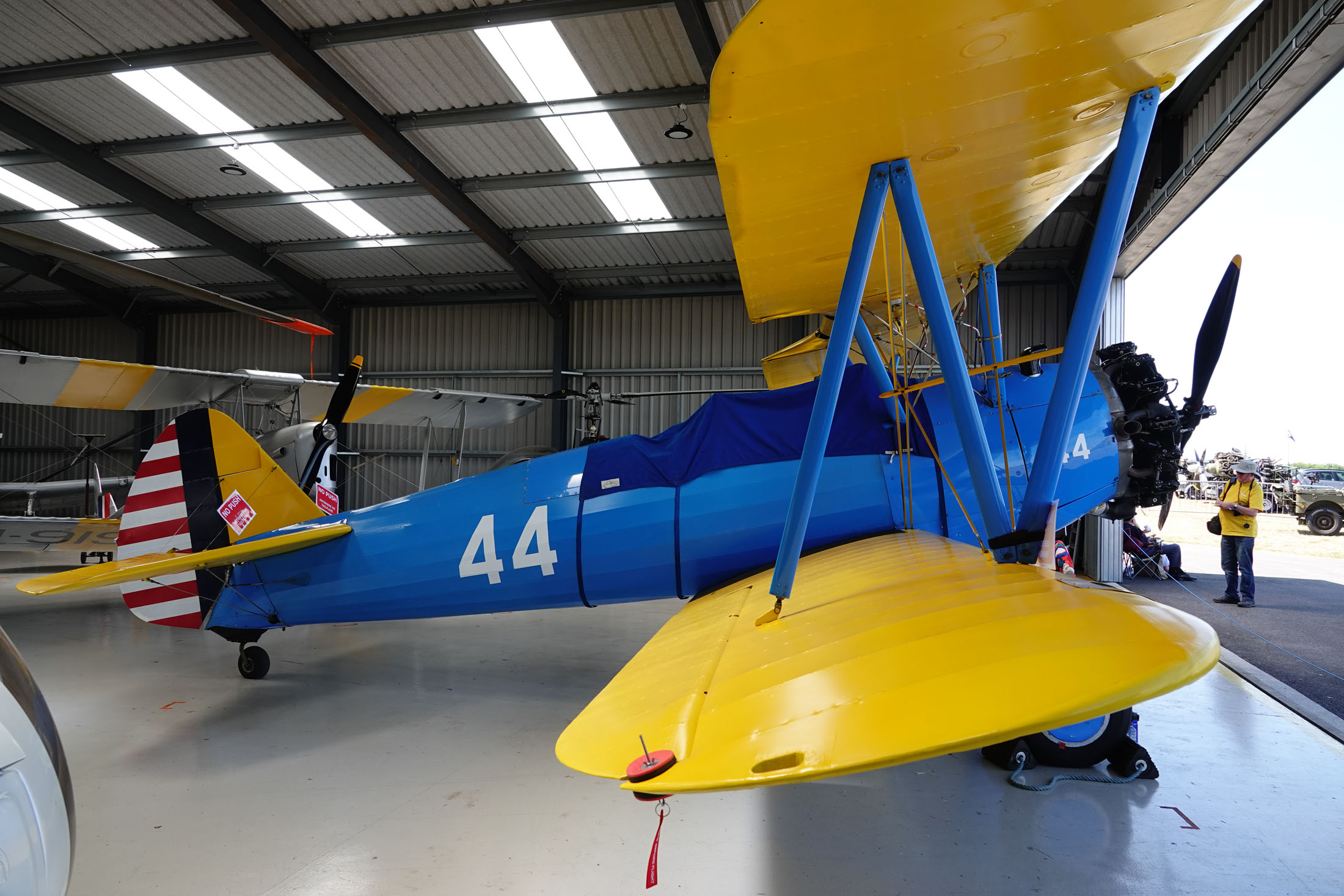 Boeing PT-27 Kaydet G-RJAH 44 US Army, The Real Aeroplane Company, Breighton Airport, Selby