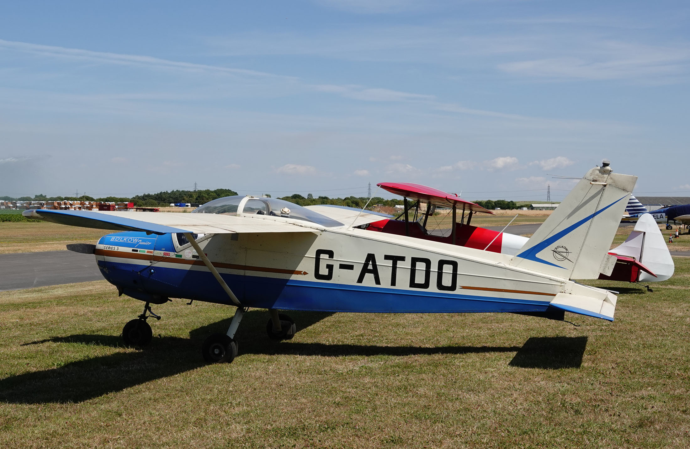 Bolkow Bo 208C Junior G-ATDO, The Real Aeroplane Company, Breighton Airport, Selby