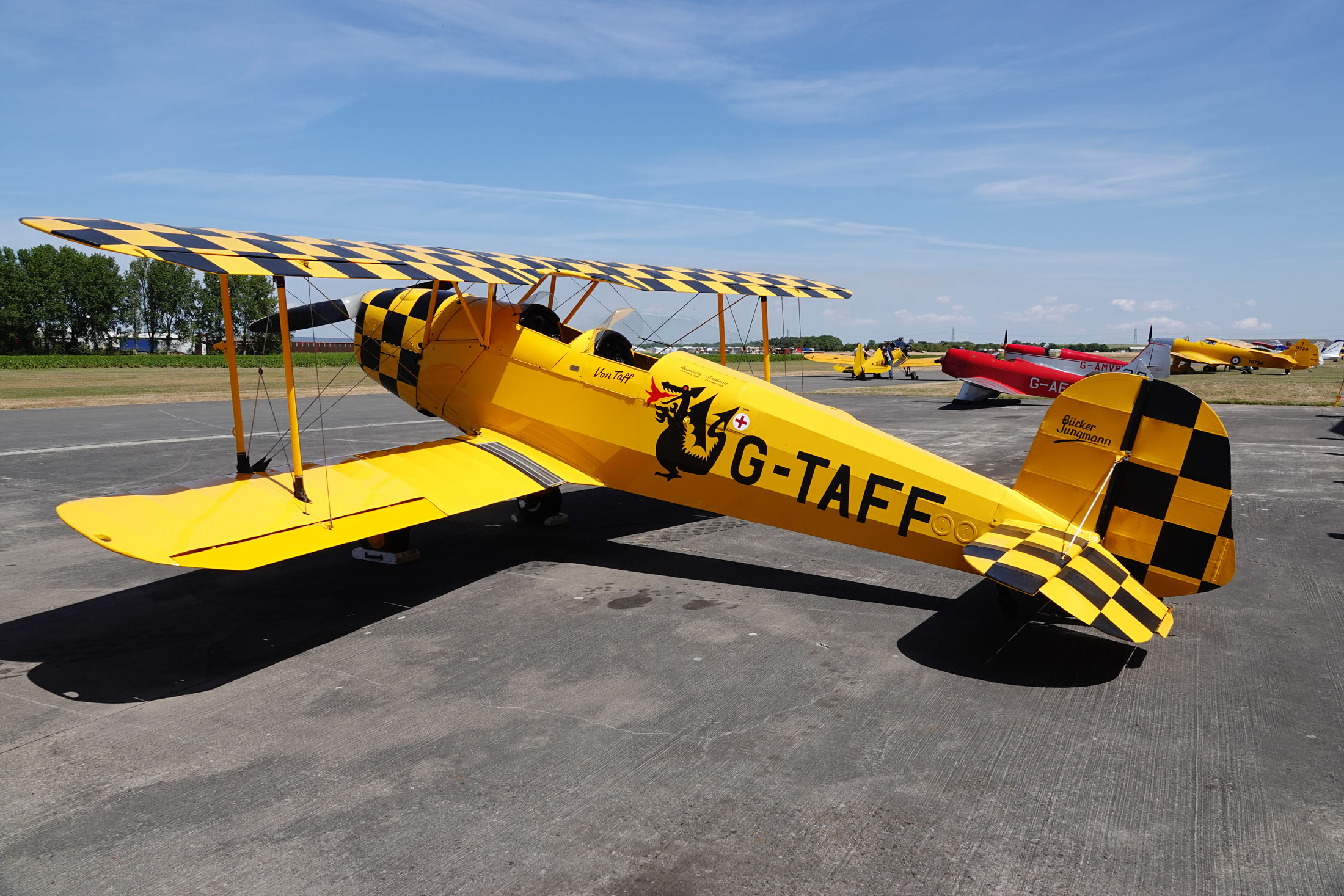 CASA 1-131E Jungmann G-TAFF, The Real Aeroplane Company, Breighton Airport, Selby