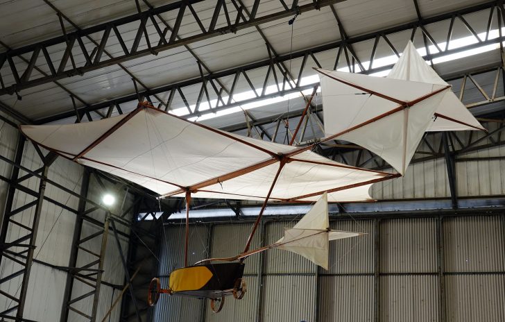 Cayley Glider (replica), Yorkshire Air Museum & Allied Air Forces Memorial, Elvington, UK