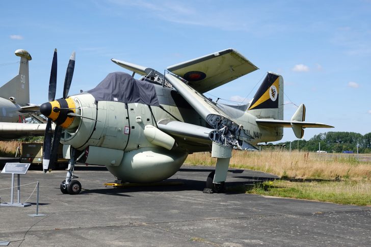 Fairey Gannet AEW.3 XL502 Royal Navy, Yorkshire Air Museum & Allied Air Forces Memorial, Elvington, UK