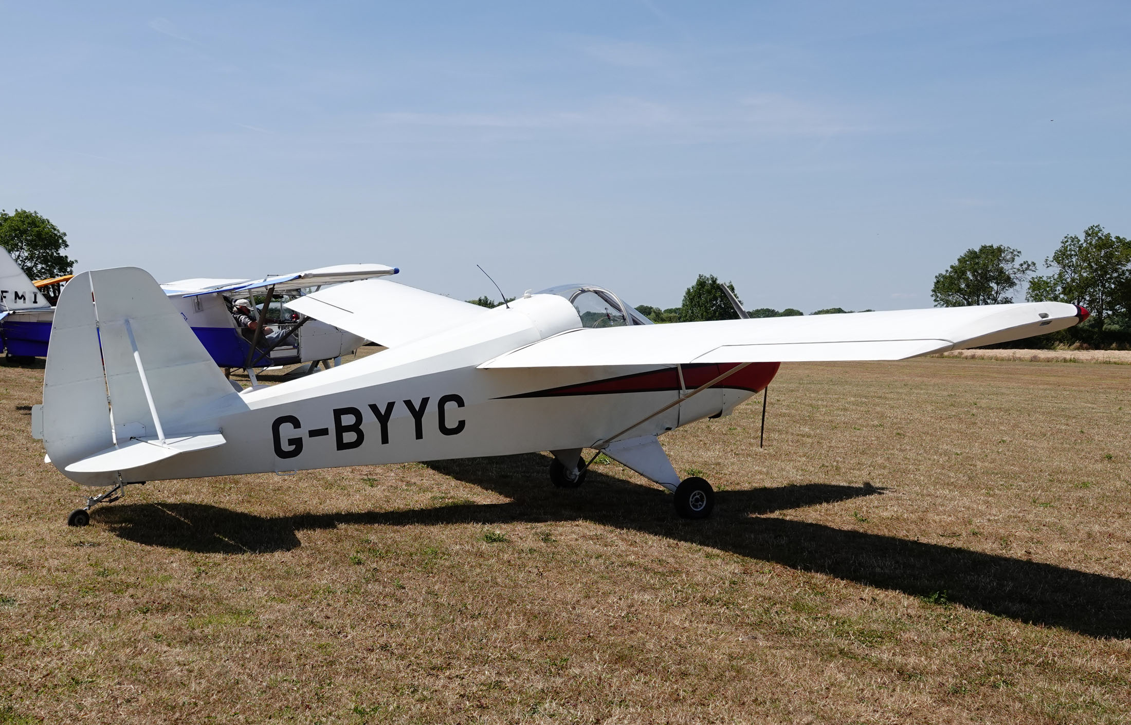 HAPI Cygnet SF-2A G-BYYC, The Real Aeroplane Company, Breighton Airport, Selby