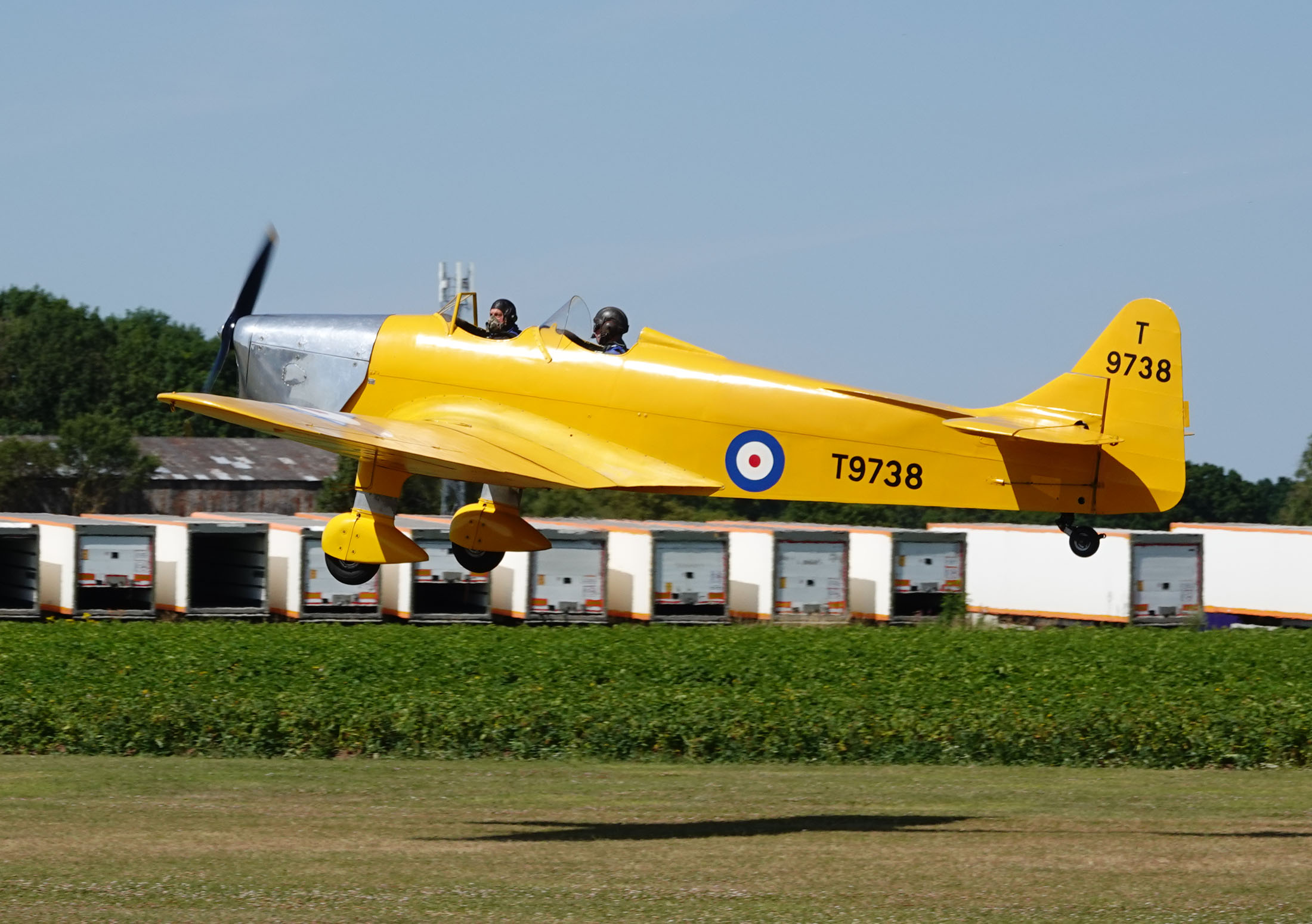 Miles M-14A Hawk Trainer 3 G-AKAT/T9738 RAF, The Real Aeroplane Company, Breighton Airport, Selby