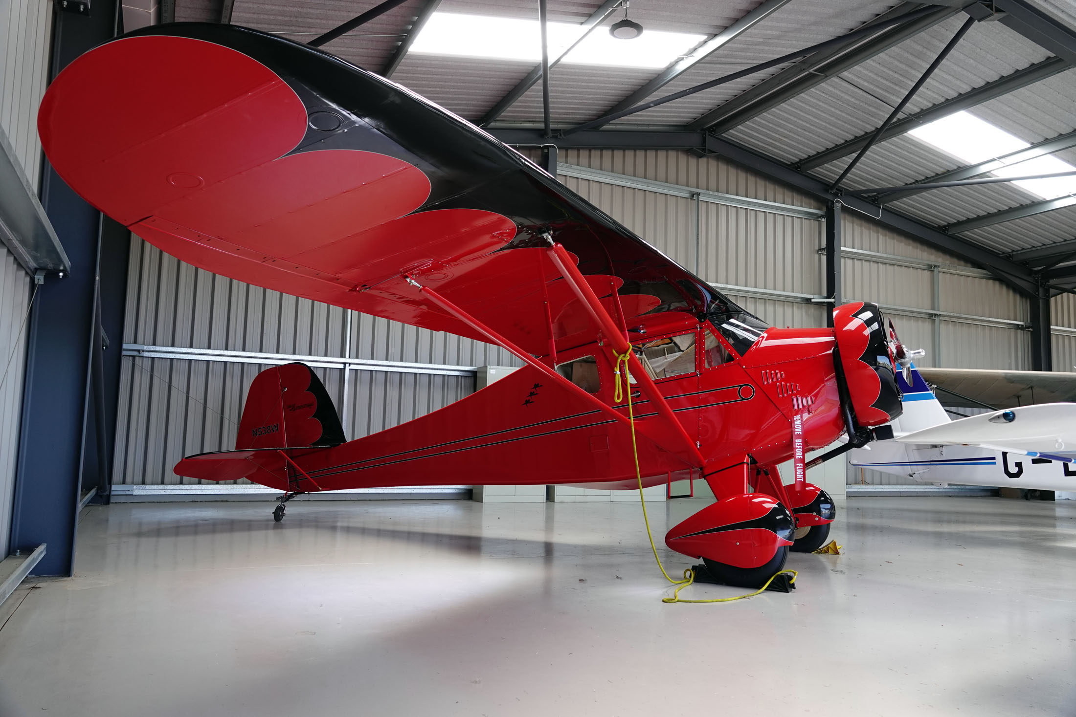 Monocoupe 90 N538W, The Real Aeroplane Company, Breighton Airport, Selby