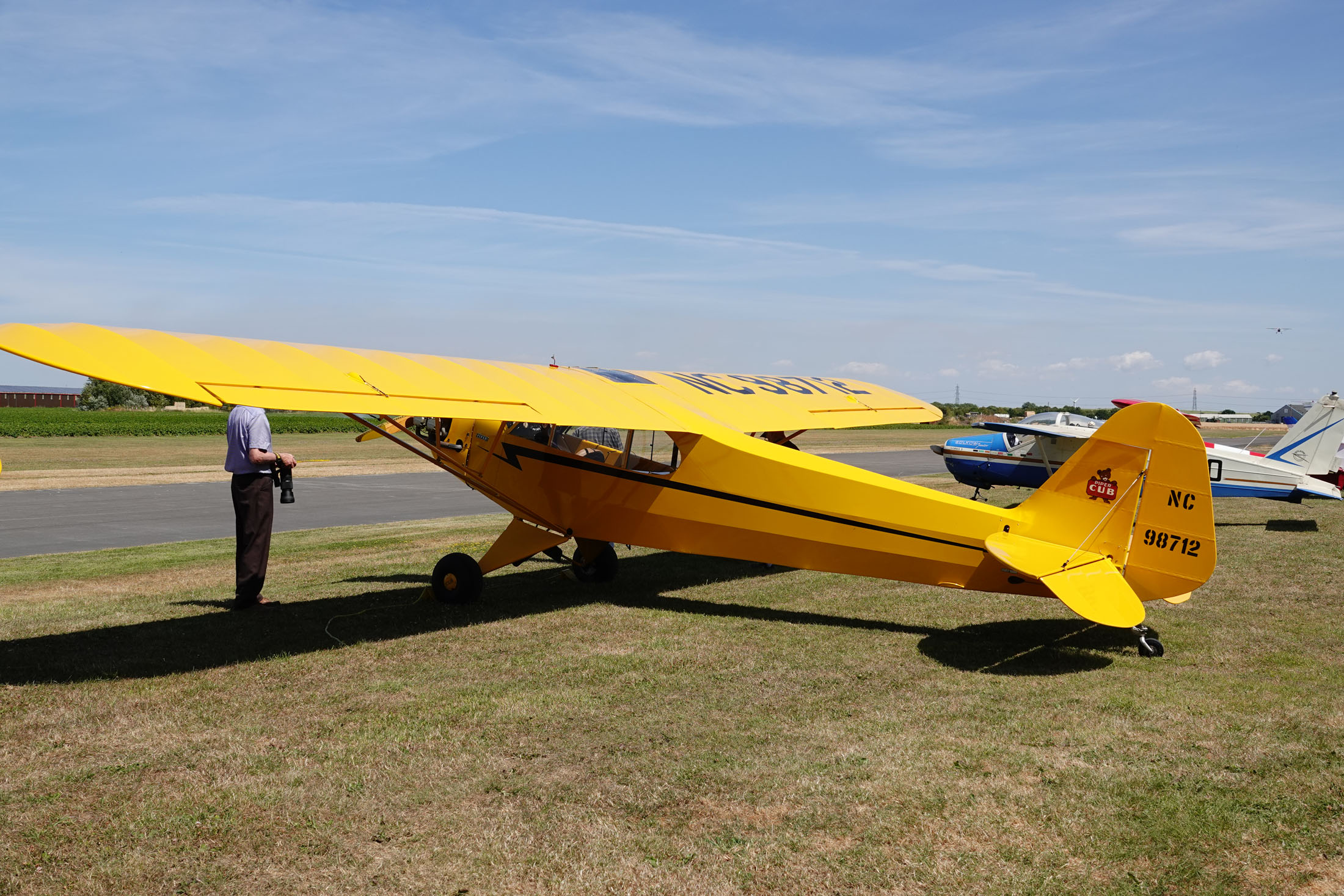 Piper J3C-65 Cub NC98712, The Real Aeroplane Company, Breighton Airport, Selby