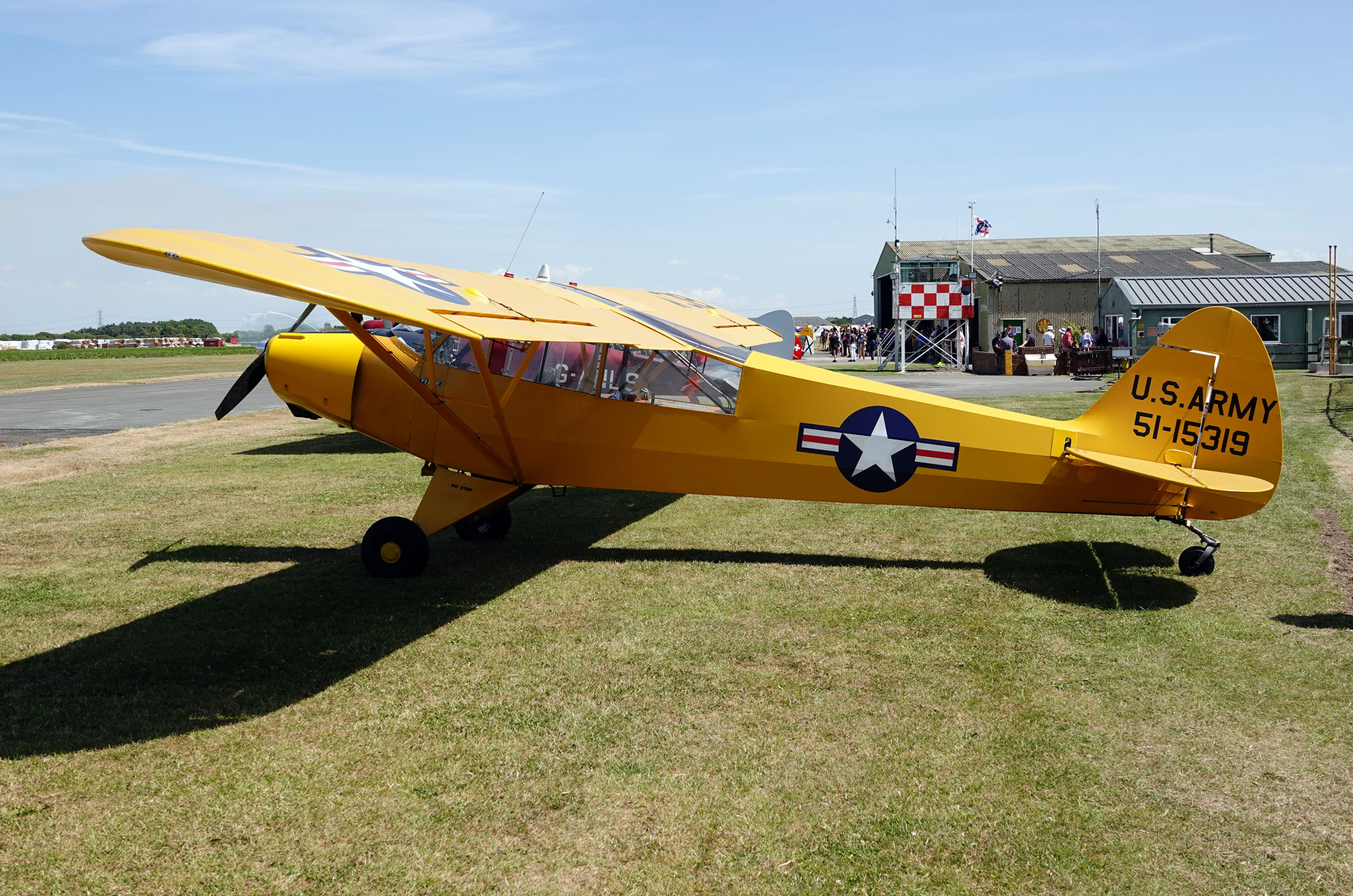 Piper L-18C Super Cub G-FUZZ/51-15319 US Army, The Real Aeroplane Company, Breighton Airport, Selby