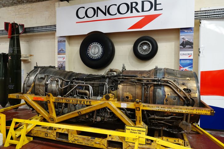 Rolls Royce - SNECMA Olympus 593 engine, Yorkshire Air Museum & Allied Air Forces Memorial Elvington, UK