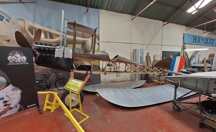 Royal Aircraft Factory BE.2c 6232 Royal Flying Corps, Yorkshire Air Museum & Allied Air Forces Memorial Elvington, UK