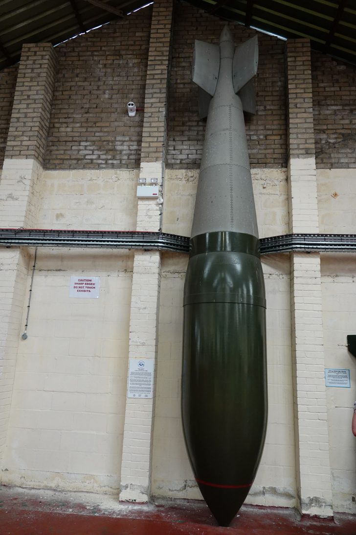 Tallboy 12 000 lb Earthquake bomb, Yorkshire Air Museum & Allied Air Forces Memorial Elvington, UK