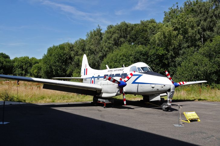 de Havilland DH-104 Devon C2/2 VP967 RAF, Yorkshire Air Museum & Allied Air Forces Memorial, Elvington, UK