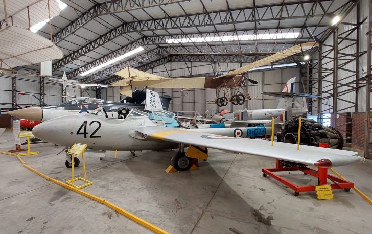 de Havilland DH.115 Vampire T.11 XH278/42 RAF, Yorkshire Air Museum & Allied Air Forces Memorial, Elvington, UK