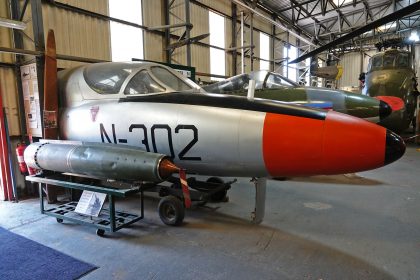 Hawker Hunter T.53 N-302 Royal Netherlands Air Force, South Yorkshire Aircraft Museum at Aeroventure, Doncaster UK