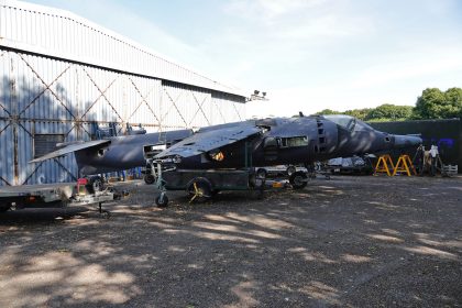 Hawker Siddeley Harrier GR.1 XV281 RAF, South Yorkshire Aircraft Museum at Aeroventure, Doncaster UK