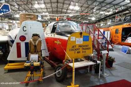 Hunting Percival Jet Provost T.4 XS216 RAF, South Yorkshire Aircraft Museum at Aeroventure, Doncaster UK