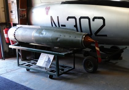 Ramjet Motor Bloodhound, South Yorkshire Aircraft Museum at Aeroventure, Doncaster UK