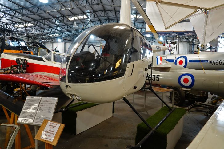 Robinson R-22 Beta G-DELB, South Yorkshire Aircraft Museum at Aeroventure, Doncaster UK