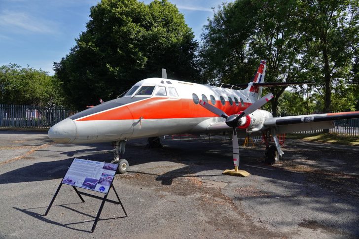 Scottish Aviation Jetstream T.1 XX495 RAF, South Yorkshire Aircraft Museum at Aeroventure, Doncaster UK