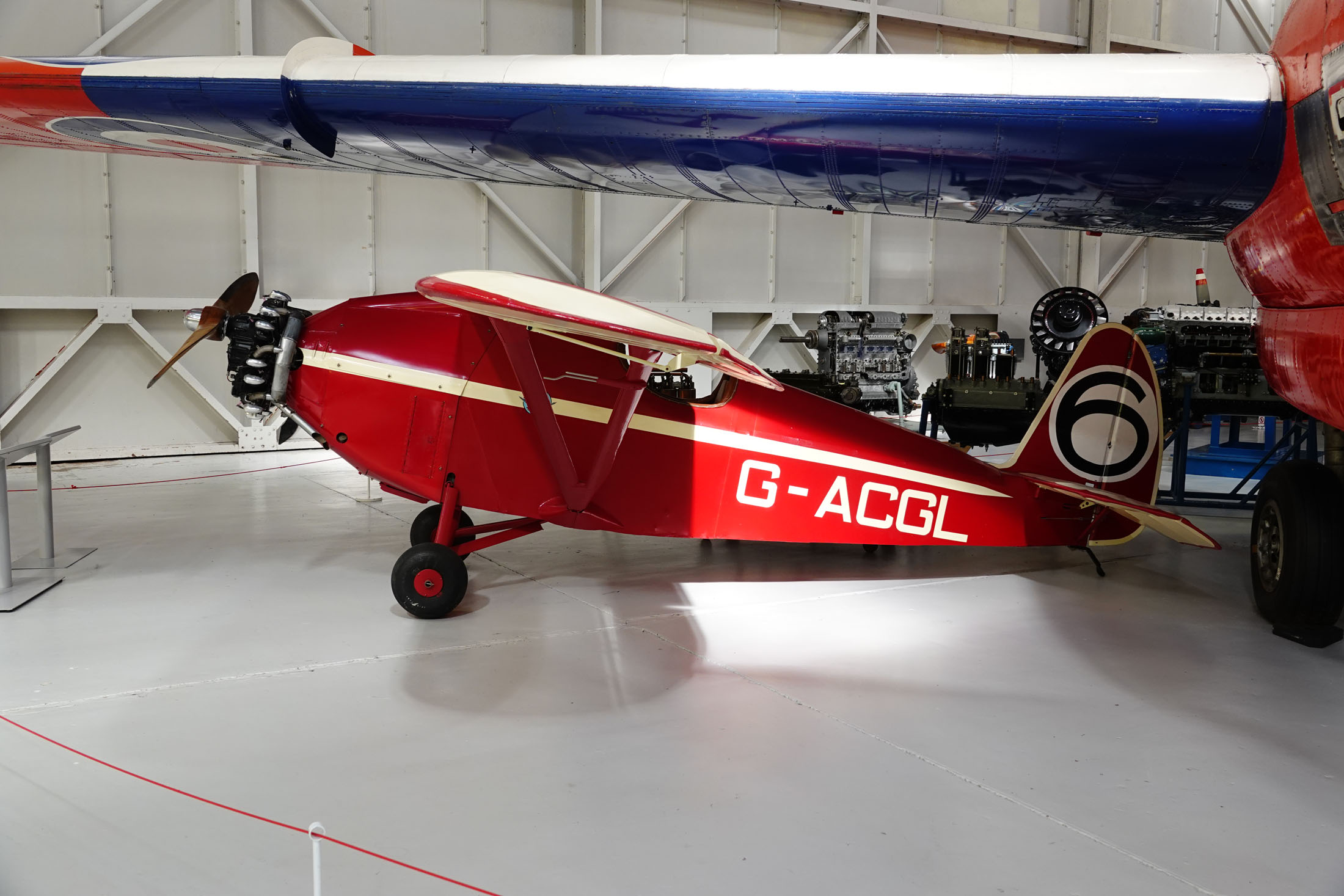 Comper CLA.7 Swift G-ACGL/6, Royal Air Force Museum Midlands, Cosford, UK