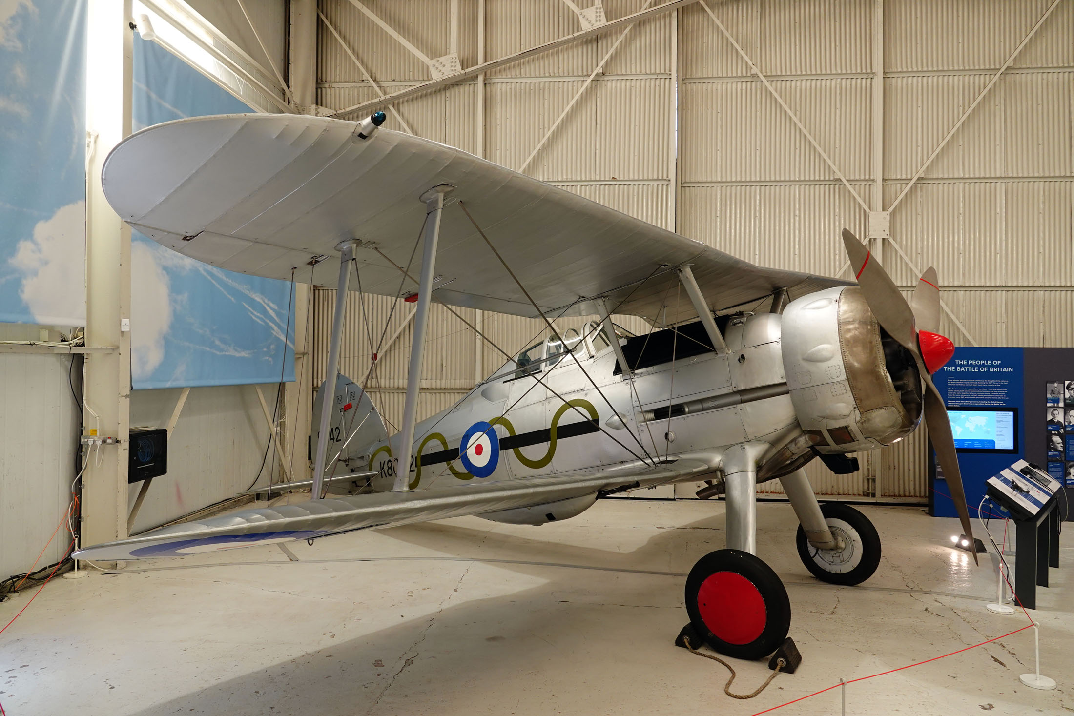 Gloster Gladiator Mk.I K8042 RAF, Royal Air Force Museum Midlands, Cosford, UK