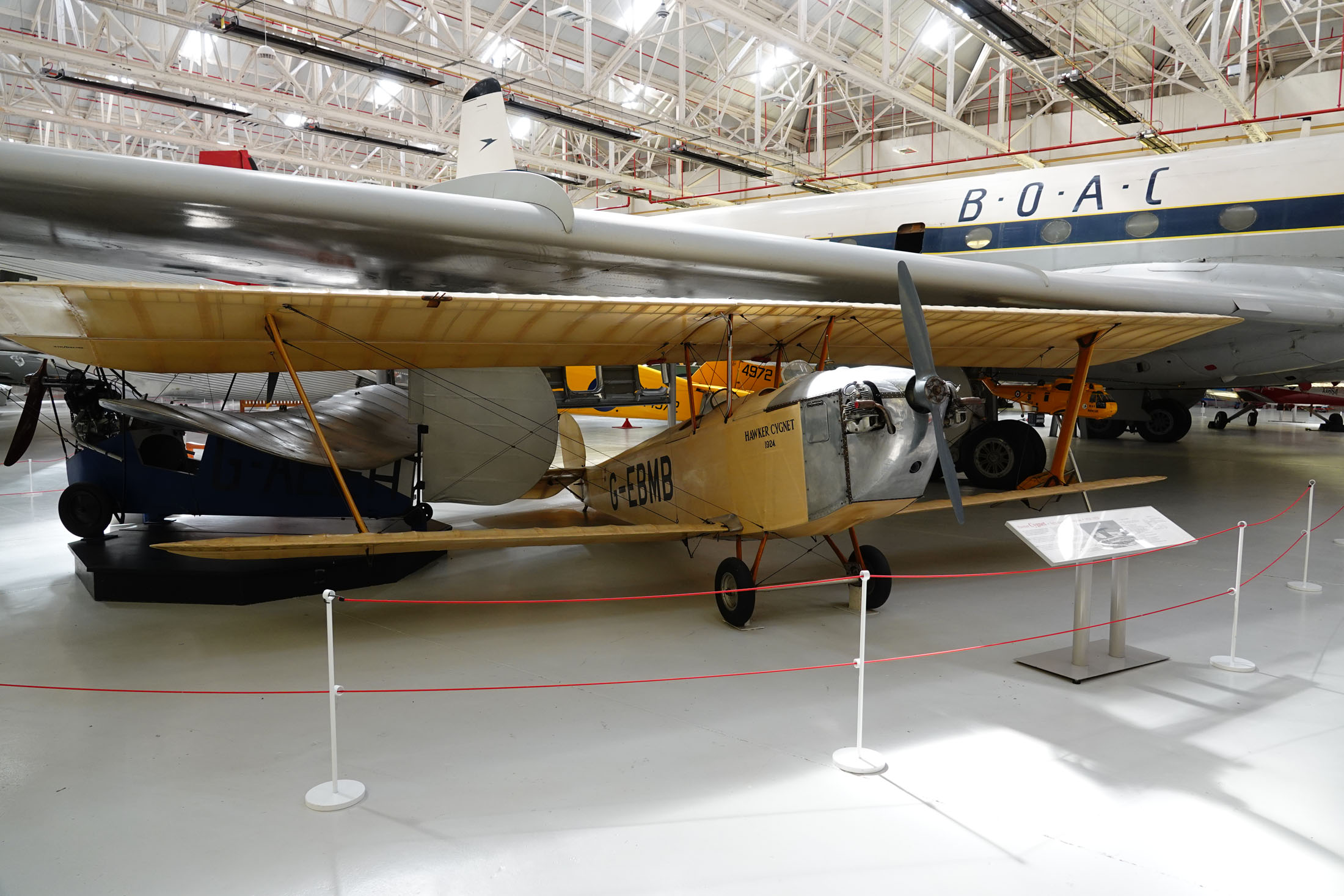 Hawker Cygnet G-EBMB, Royal Air Force Museum Midlands, Cosford, UK