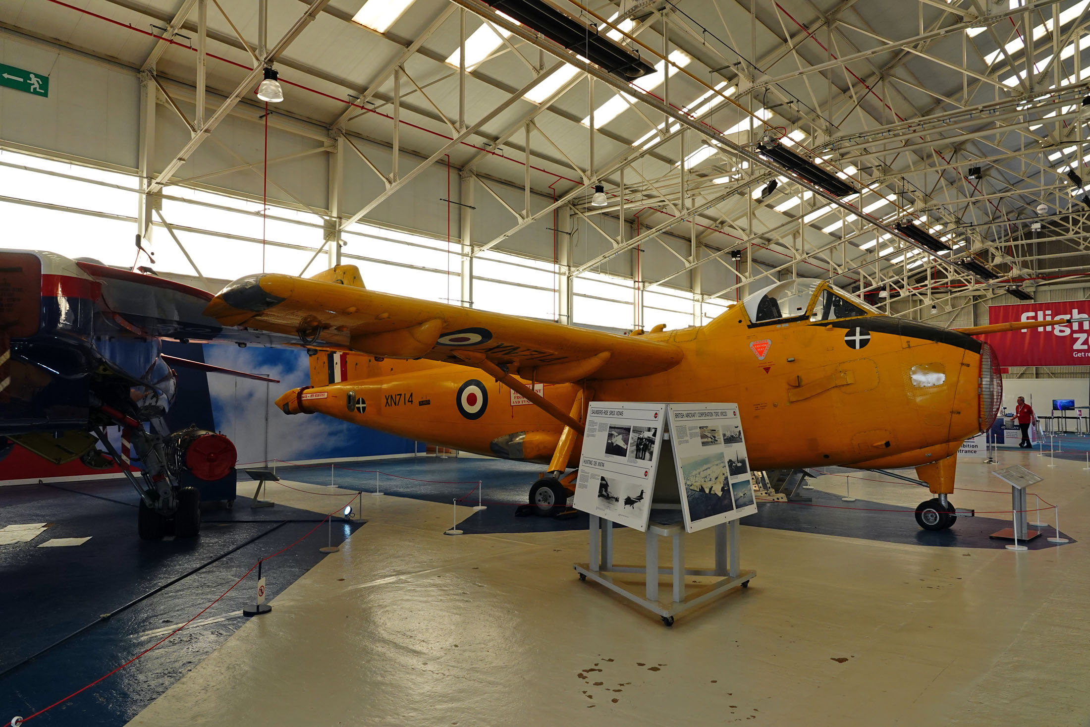 Hunting H126 XN714 RAF, Royal Air Force Museum Midlands, Cosford, UK