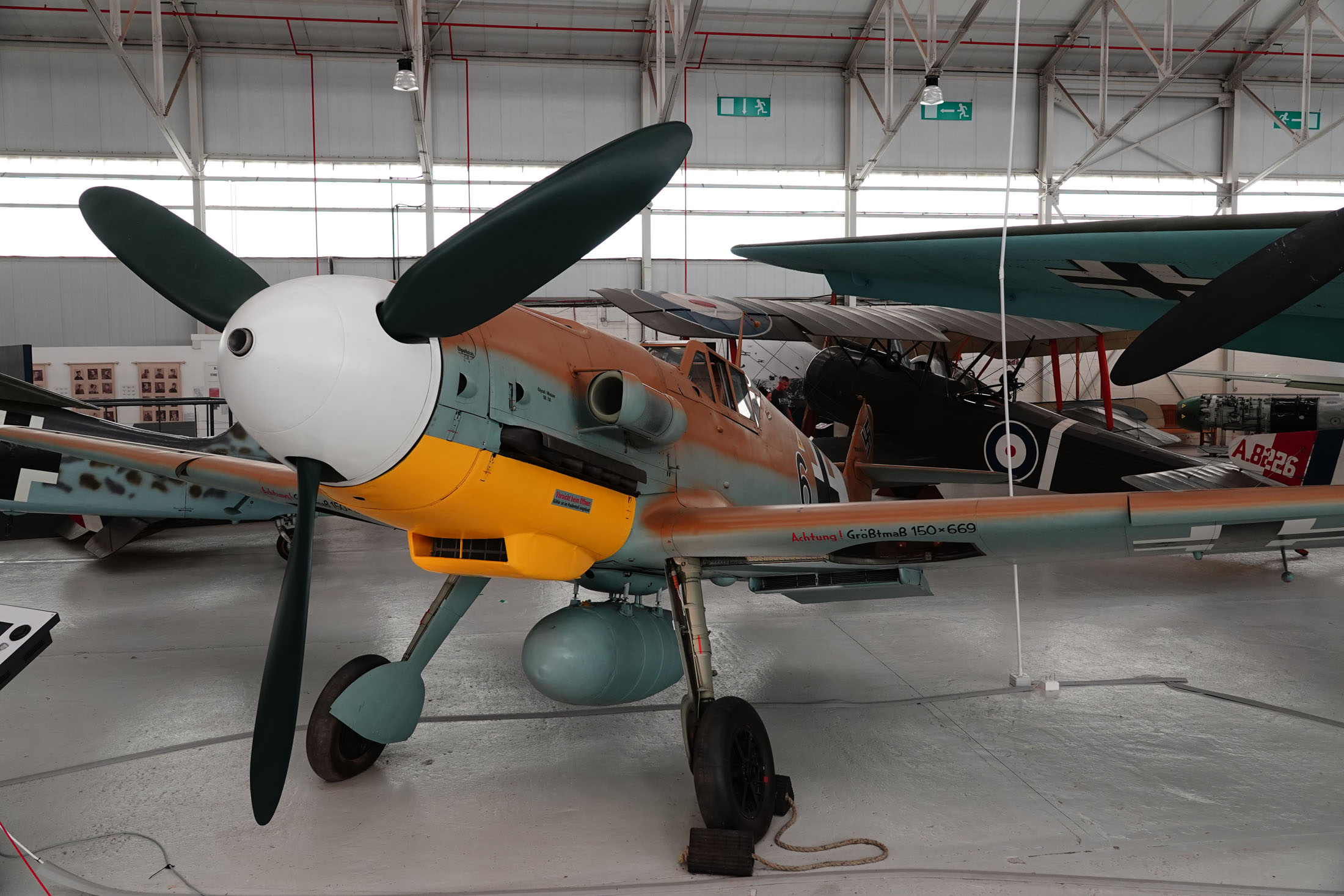 Messerschmitt Bf109G-2 10639/6 Luftwaffe, Royal Air Force Museum Midlands, Cosford, UK