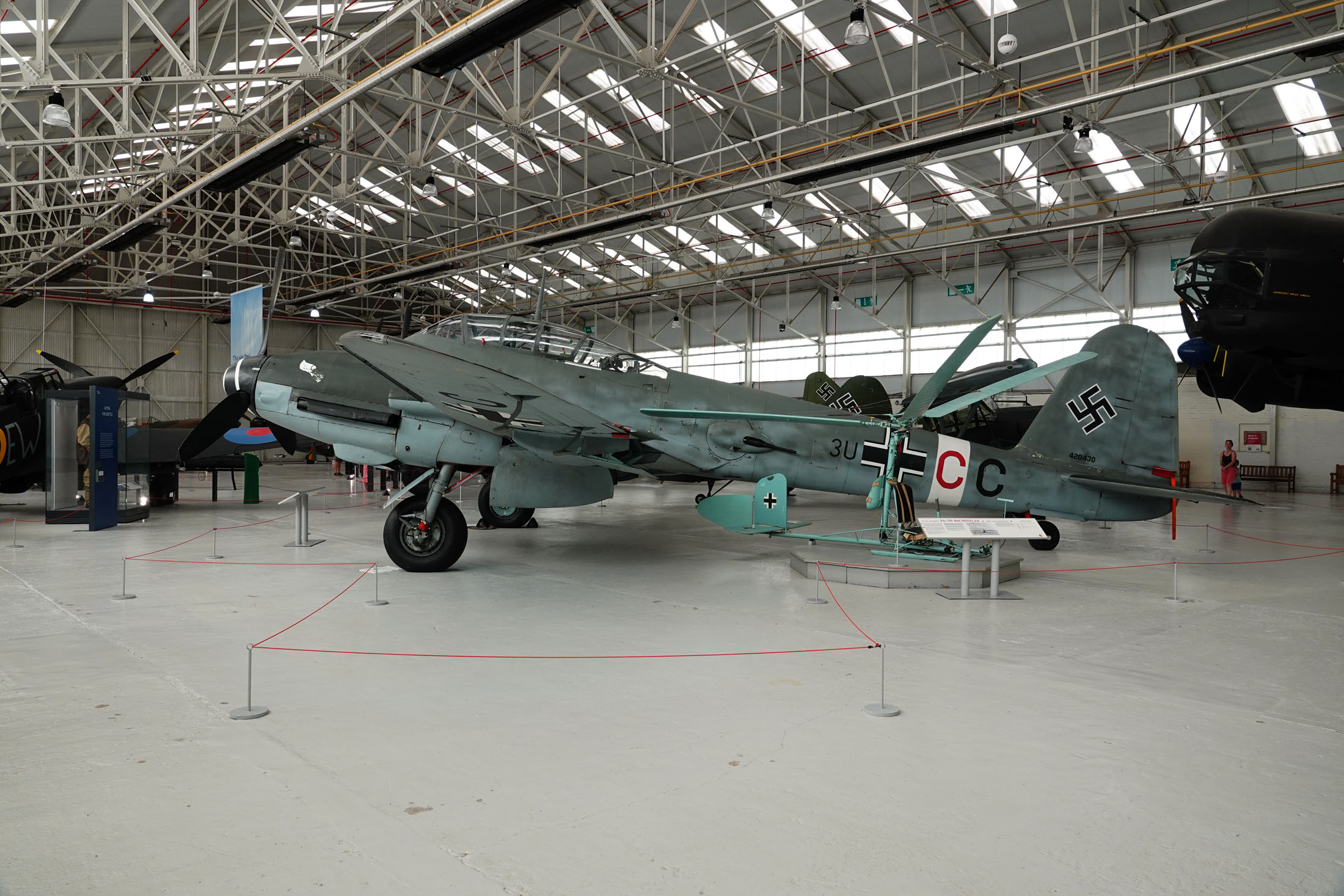 Messerschmitt Me 410A-1-U2 Hornisse 420430/3U+CC Luftwaffe, Royal Air Force Museum Midlands, Cosford, UK