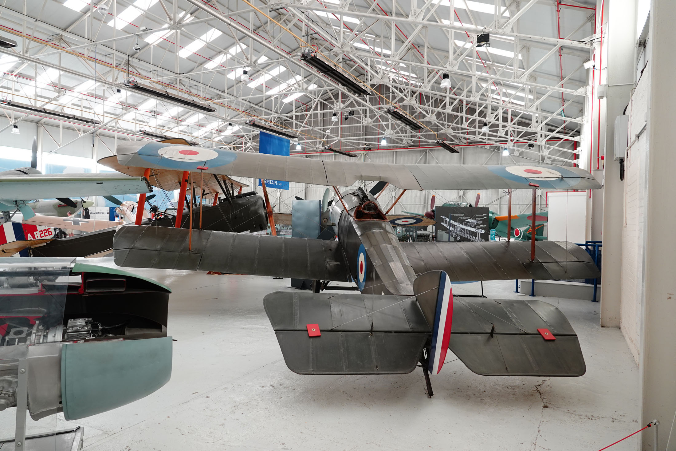 Sopwith Pup (replica) G-APUP/N5182 Royal Flying Corps, Royal Air Force Museum Midlands, Cosford, UK