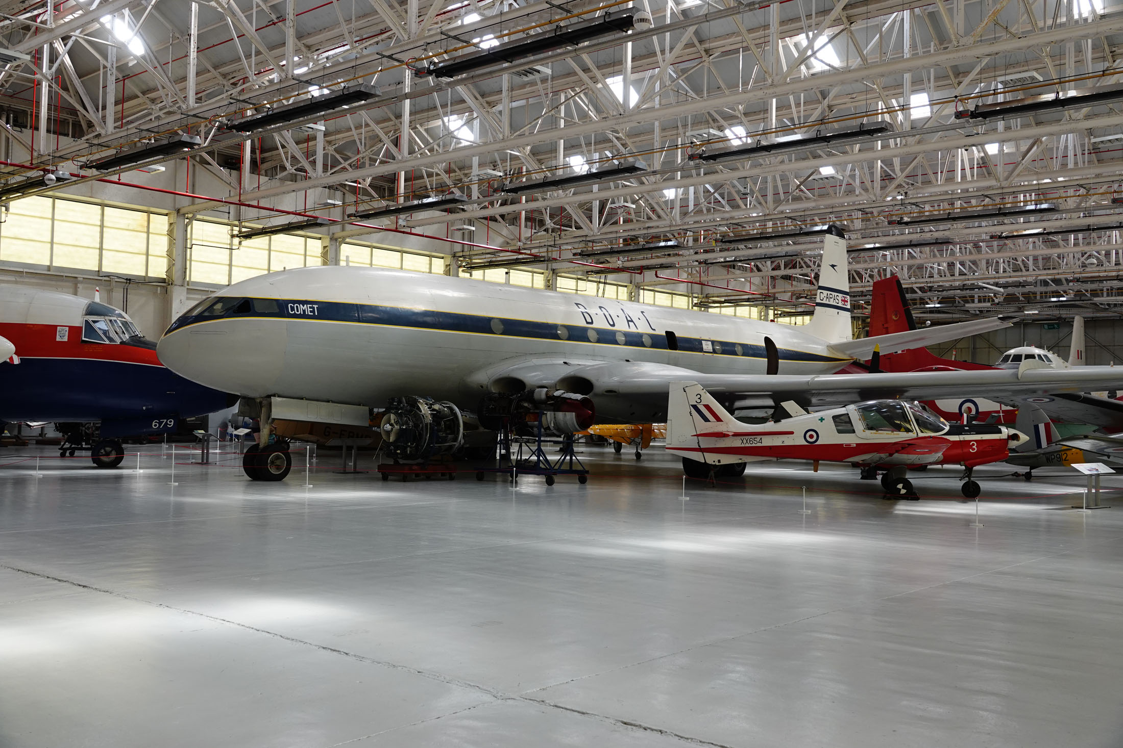 de Havilland Comet 1A G-APAS BOAC, Royal Air Force Museum Midlands, Cosford, UK