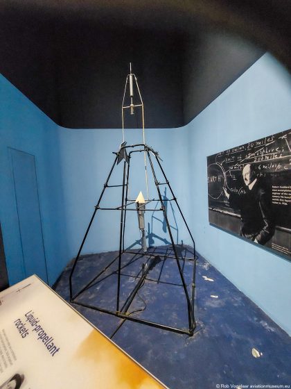 Goddard rocket, the first liquid-fueled rocket | Science Museum London