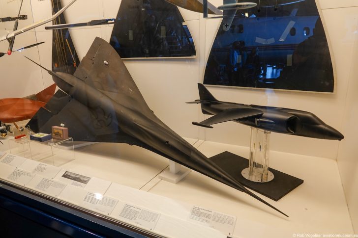 Supersonic Airliner Free Flight Test Model and Hawker P.1127 Wind Tunnel model | Science Museum London