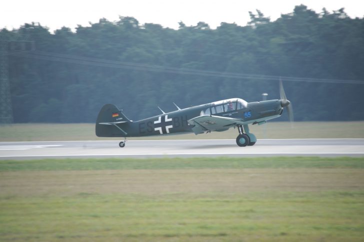 Messerschmitt Bf (Me) 108 B Taifun (D-ESBH) ES+BH Luftwaffe | Messerschmitt Flugmuseum