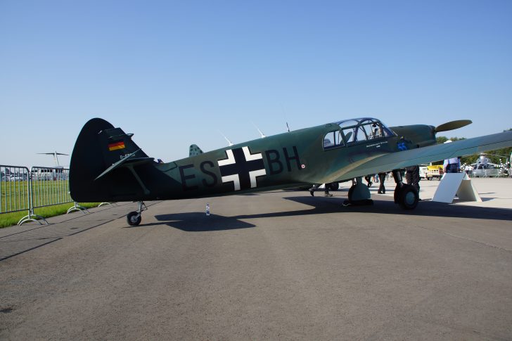 Messerschmitt Bf (Me) 108 B Taifun (D-ESBH) ES+BH Luftwaffe | Messerschmitt Flugmuseum